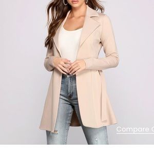 She’s A Boss Trench Coat - Taupe